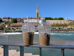 Iced coffee  at Journey Coffee & Books in Bern