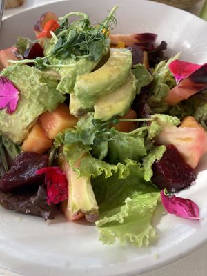 Gemischter Salat  at Mirador de las Salinas in Lanzarote