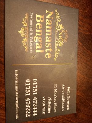  at Namaste Bengal in Pickering