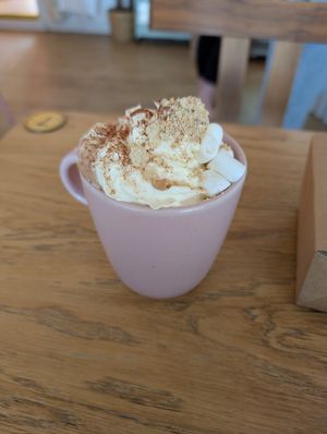 S'mores hot choc at Sunday Coffee & Kitchen in Norton