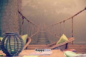 One of the walls in the café. at Cafe Bamboo in Arhus