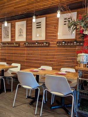 interior at Sushi Mazi in Portland