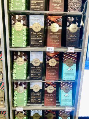 Vegan chocolate bars  at Venchi Cioccolato e Gelato - Via degli Orefici in Bologna