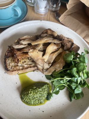 Vegan mushrooms on toast  at The Bristol Loaf - Bristol Beacon in Bristol