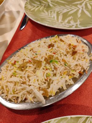 Basmati rice at Shahi Indian Fariones in Lanzarote