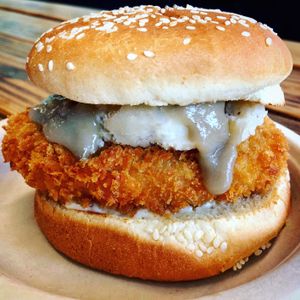 Southern Belle Chick’n Sandwich  at Organix Vegan Deli in Los Angeles