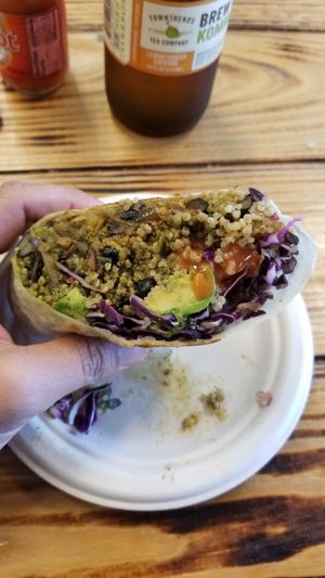 Poncho Burrito! at Organix Vegan Deli in Los Angeles