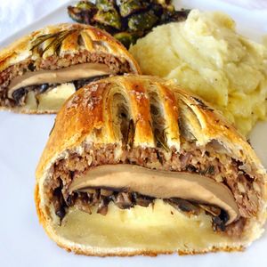 Thanksgiving Mushroom Wellington  at Organix Vegan Deli in Los Angeles
