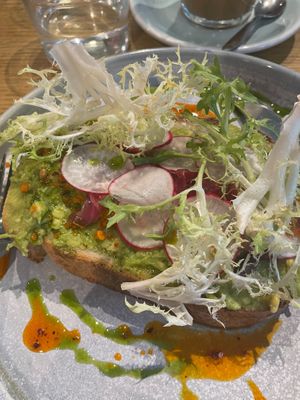 Avo on Toast at Rise. in York