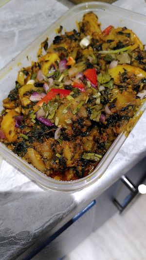 Spinach curry (March 2025) at Shilam Tandoori in Aberystwyth