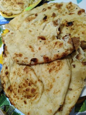 Naan bread (June 2025) at Shilam Tandoori in Aberystwyth