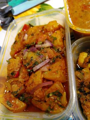 Potato curry (June 2025) at Shilam Tandoori in Aberystwyth