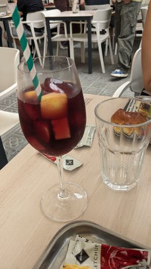 Sangria (honestly the best thing at this place) at SayCheese! in Barcelona