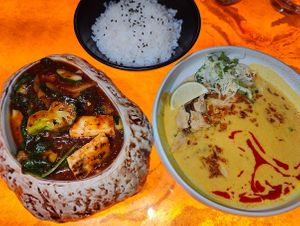Mala Veg Wok and Curry Pyazzo at Burma Social in East Singapore