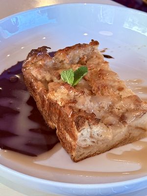Chef’s challenge special dessert- chocolate hazelnut bread pudding…Amazing!  at The Literary in Champaign