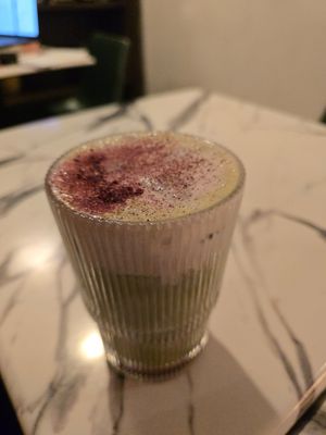 Berry Blossom Matcha at The Literary in Champaign