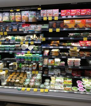 Meat and cheese alternatives at Whole Foods Market in Edina