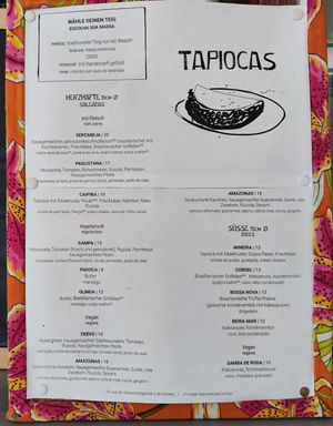 Menu 2024 at Tapiocarhy in Basel