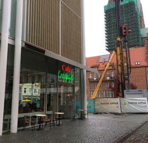 outside at Erdapfel in Luebeck