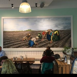 inside at Erdapfel in Luebeck