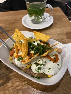 Mexican vegan baked potatoe 🥔❤️  at Erdapfel in Luebeck