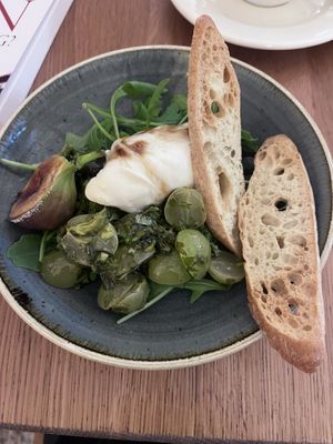 Vegan burata with caramelized figue!   at Cellarium Cafe & Terrace in South West London