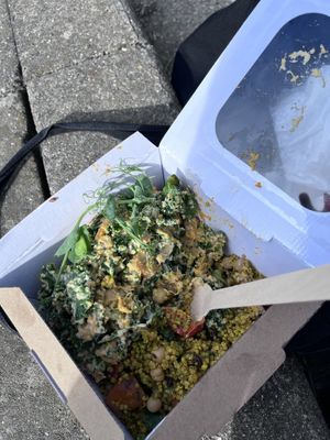 Mix of two salads  at Garden Café Brighton in Brighton