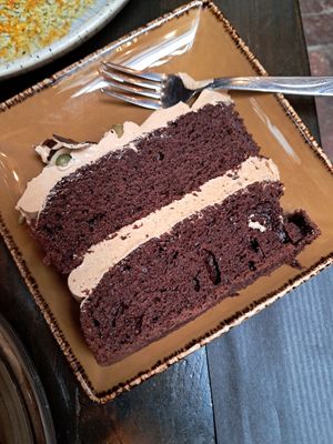 Coffee cake at Garden Café Brighton in Brighton