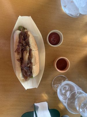 Hot dog   at Church Lx in Lisbon