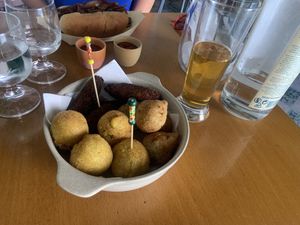 Salgadinhos  at Church Lx in Lisbon