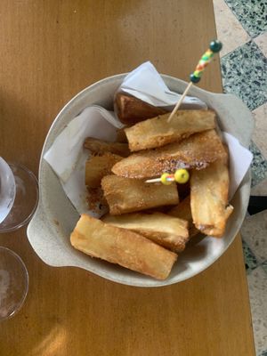 Aipim fries  at Church Lx in Lisbon