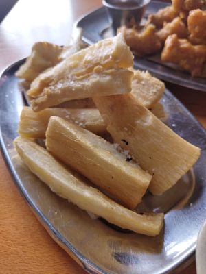 Manioca frita at Church Lx in Lisbon