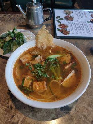 V60. Hue noodles soup at Moonlight Cafe in Seattle