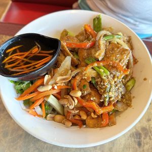 Lemongrass tofu    at Moonlight Cafe in Seattle