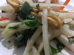 Tofu and Lotus Root Salad at Moonlight Cafe in Seattle