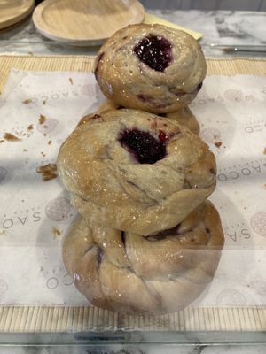 Buns  at Saoco Vegan Bakery in Santiago