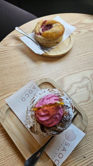 Postres at Saoco Vegan Bakery in Santiago