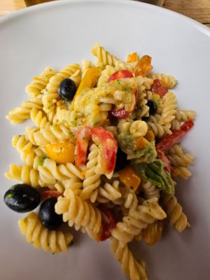 Carbonara was very nice at Leonardo Café & Ristoro in Pisa
