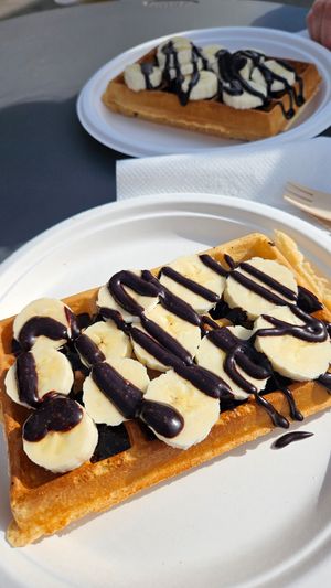 Banan Luxe at Vafleriet in Bergen