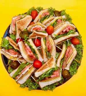 Club sandwich platter at Feed Me in Amarillo