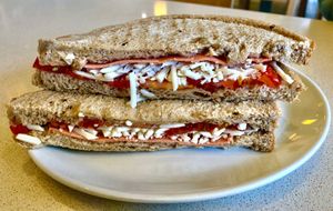Ham, cheese and tomato sandwich  at Clements Hope Café in Belfast