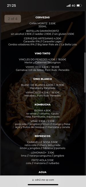 Umami menu  at Sopa - Boronat in Barcelona