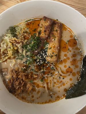 Mushroom ramen  at Sopa - Boronat in Barcelona