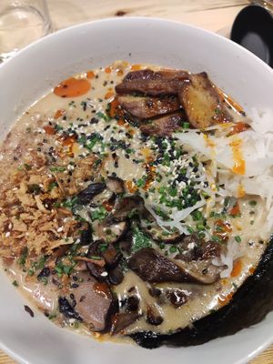 Mushroom ramen at Sopa - Boronat in Barcelona