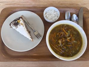 Carrot cake & soup  at Sopa - Boronat in Barcelona