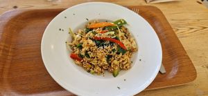 Wok de verdures amb arròs at Sopa - Boronat in Barcelona