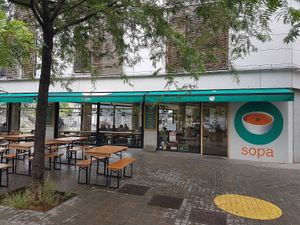 with terrace in front at Sopa - Boronat in Barcelona