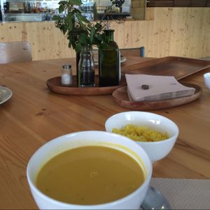 pumpkin-soup  at Sopa - Boronat in Barcelona