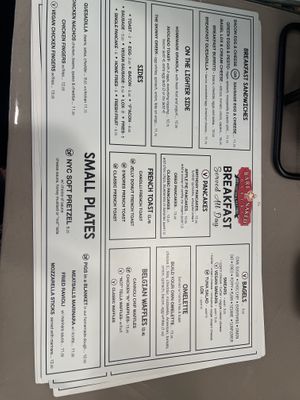 Menú   at Bare Naked Bakery in Huntington