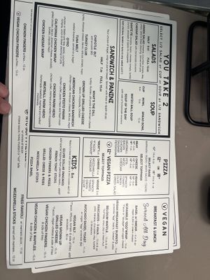 Back menu   at Bare Naked Bakery in Huntington